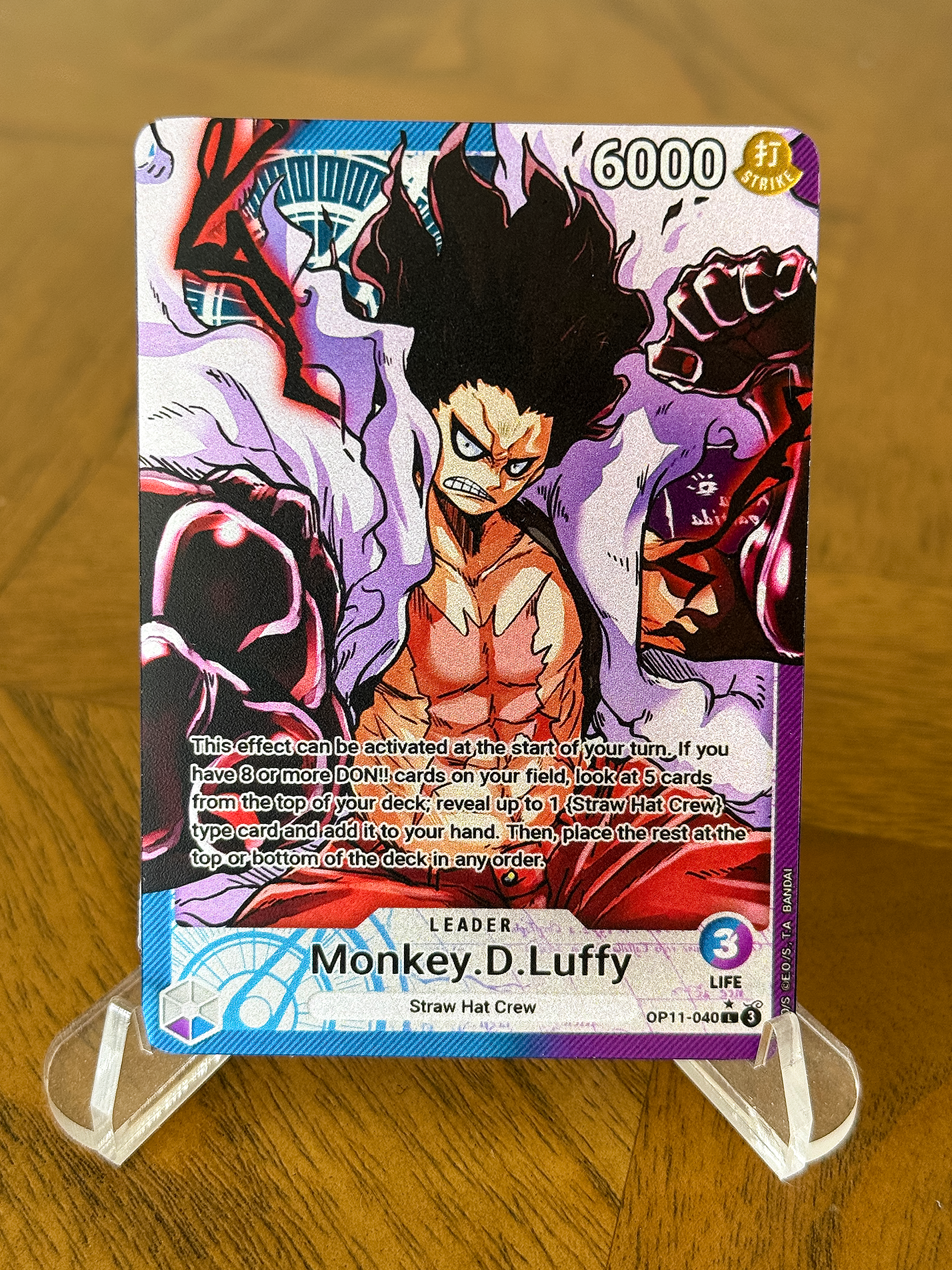 OP11 Custom Blue Purple Luffy V2