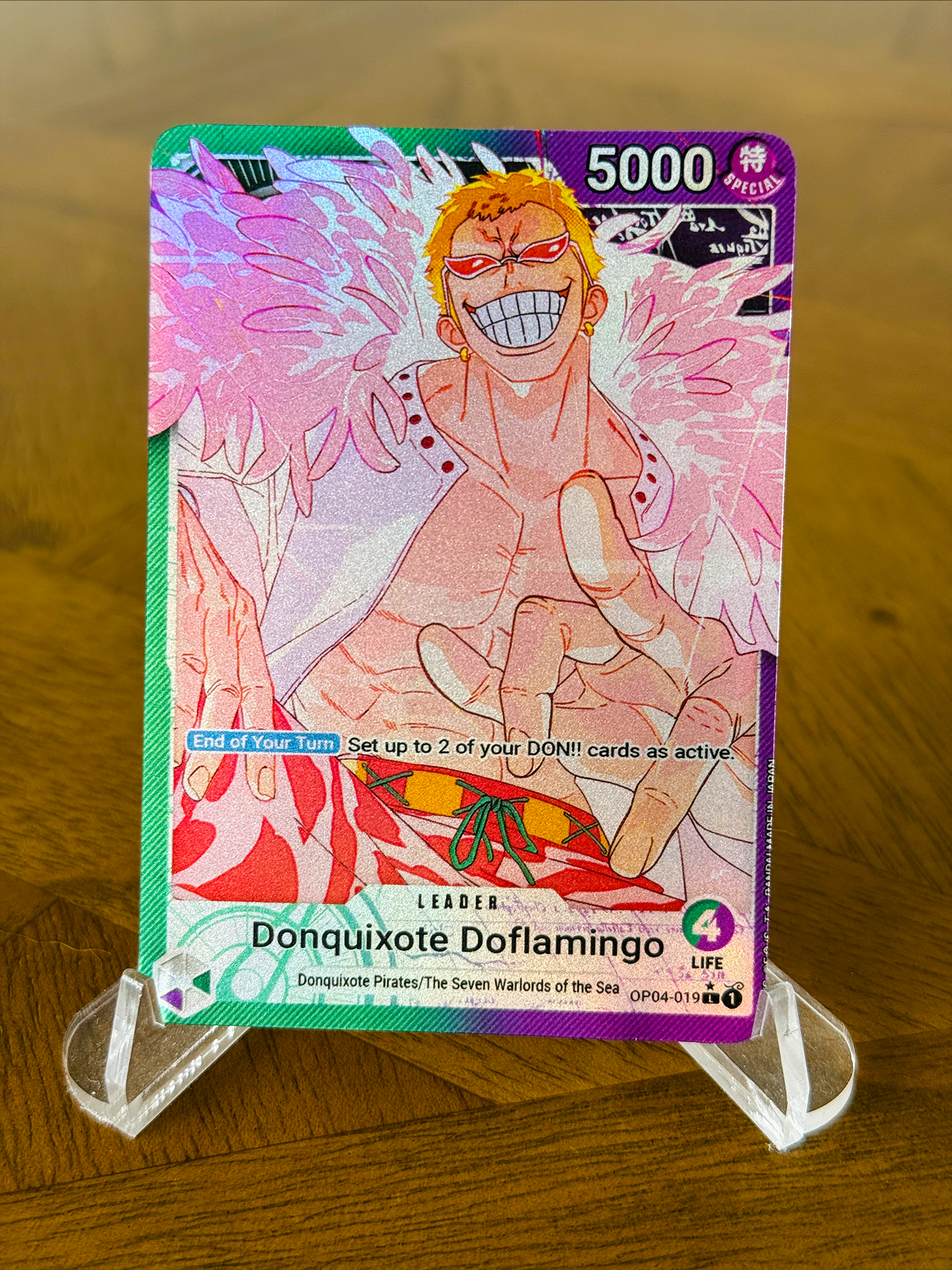 OP04 Custom Grape Doflamingo (Doffy) Leader Card