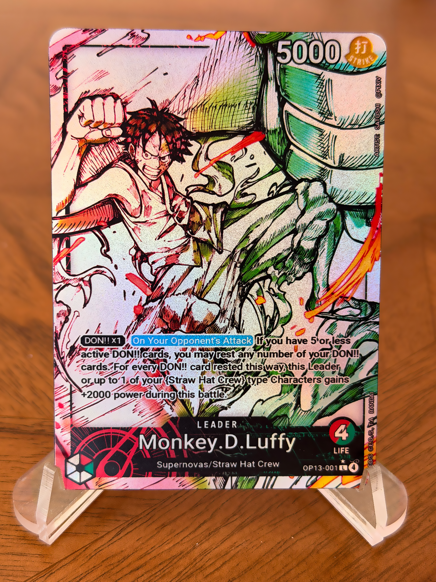 OP13 - Custom Luffy Leader (BW Style)