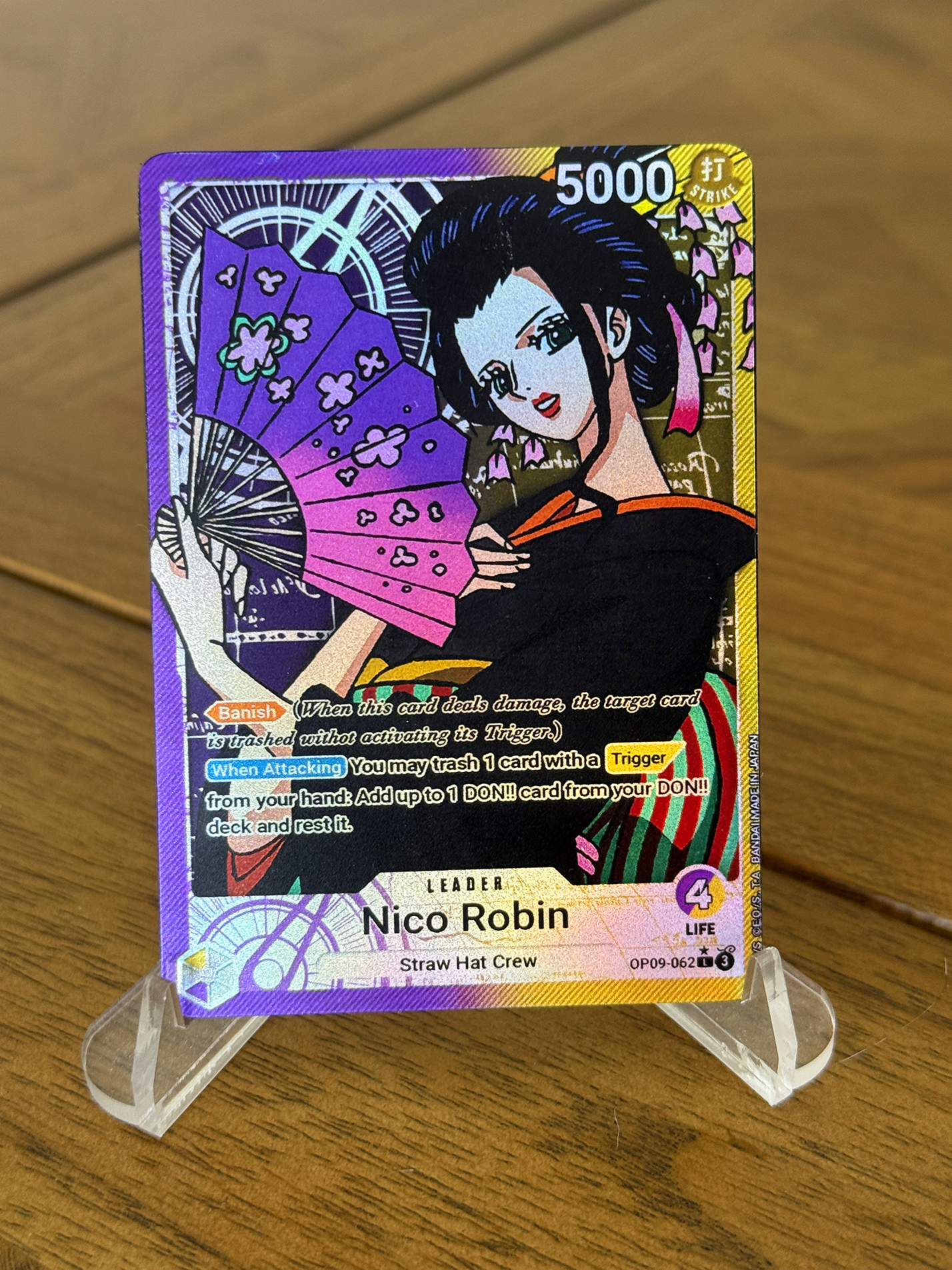 OP09 Custom Wano Nico Robin Leader Card