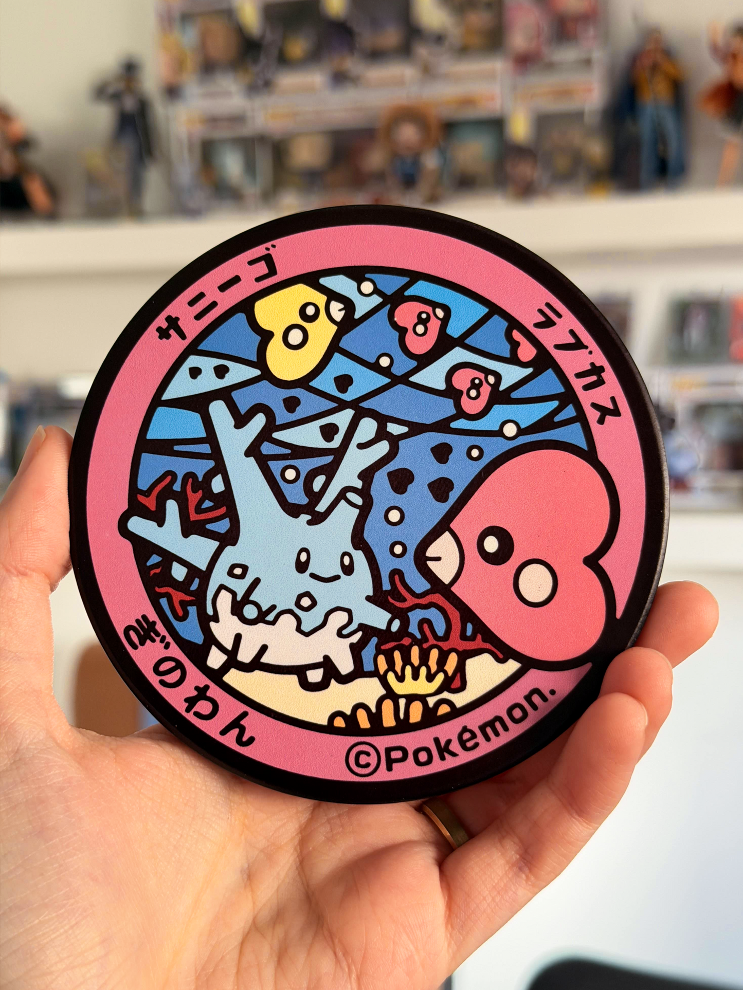 Shiny Corsola and Luvdisc Pokemon Coaster