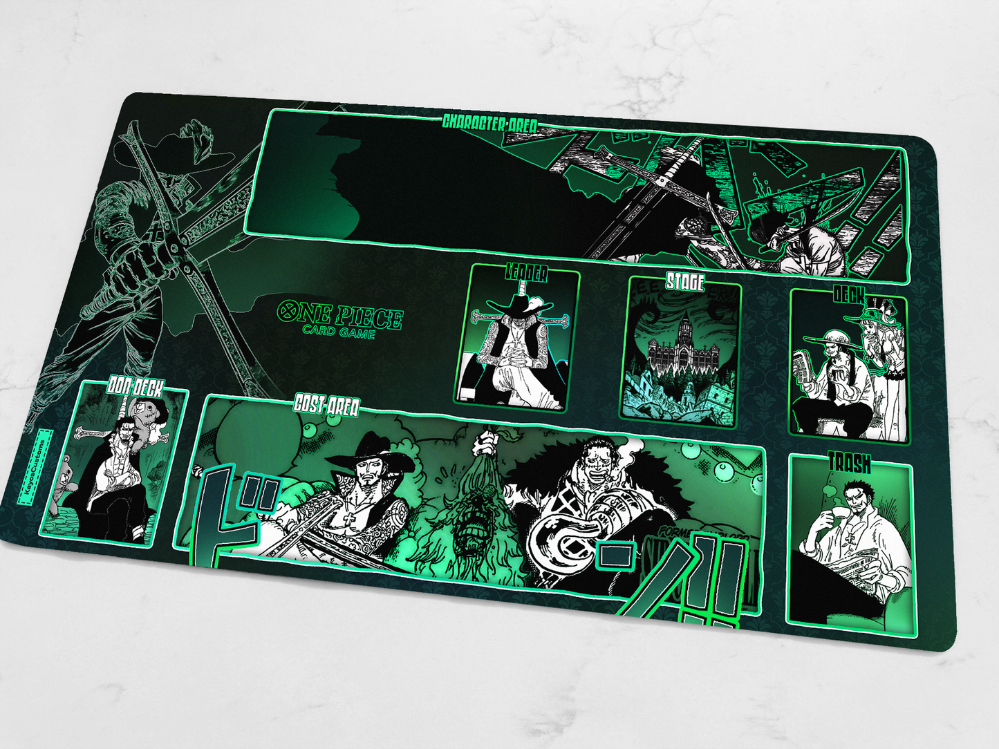 Custom OP14 Mihawk Playmat