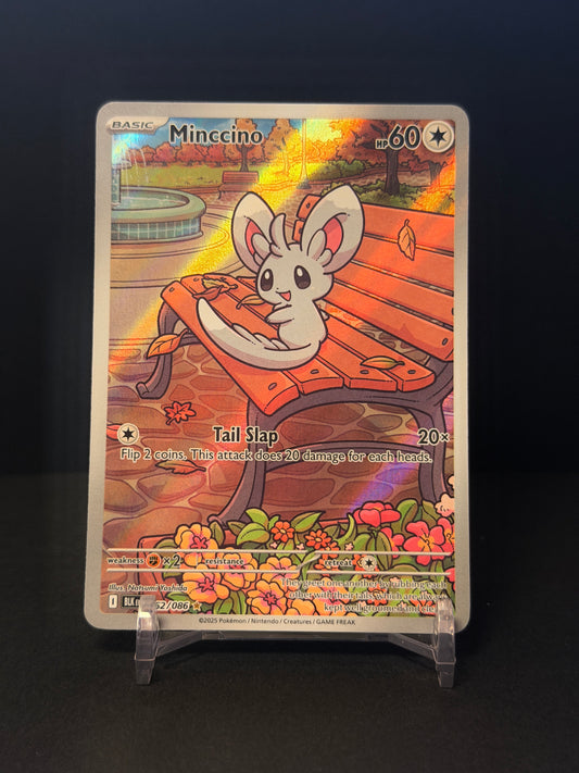 Minccino 152/086 - Illustration Rare Scarlet & Violet Black Bolt Pokemon Card
