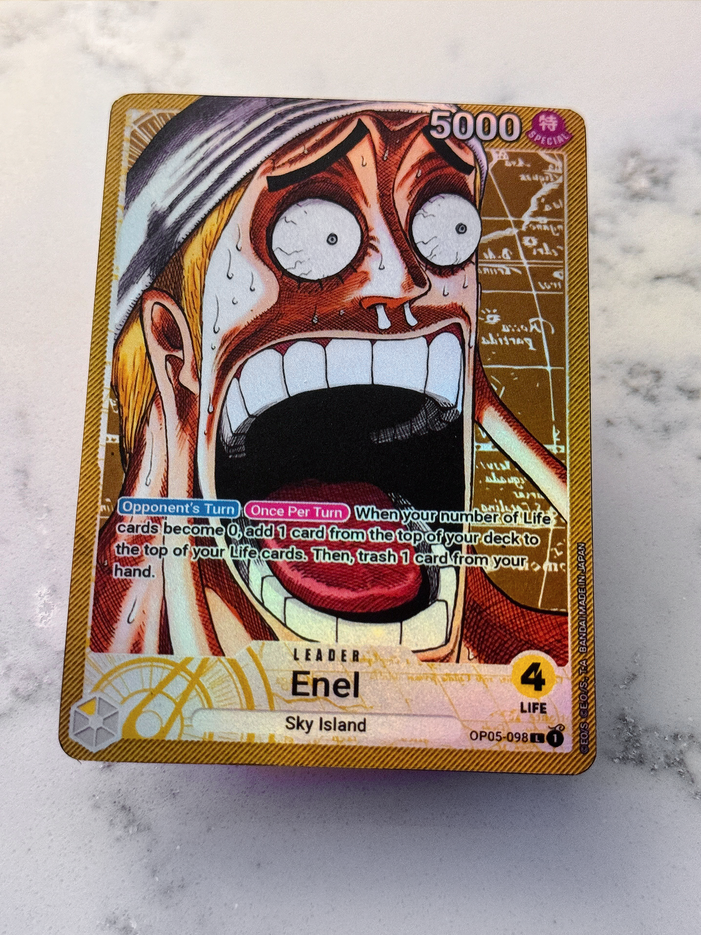 OP05 Custom Enel Leader Card | OPTCG