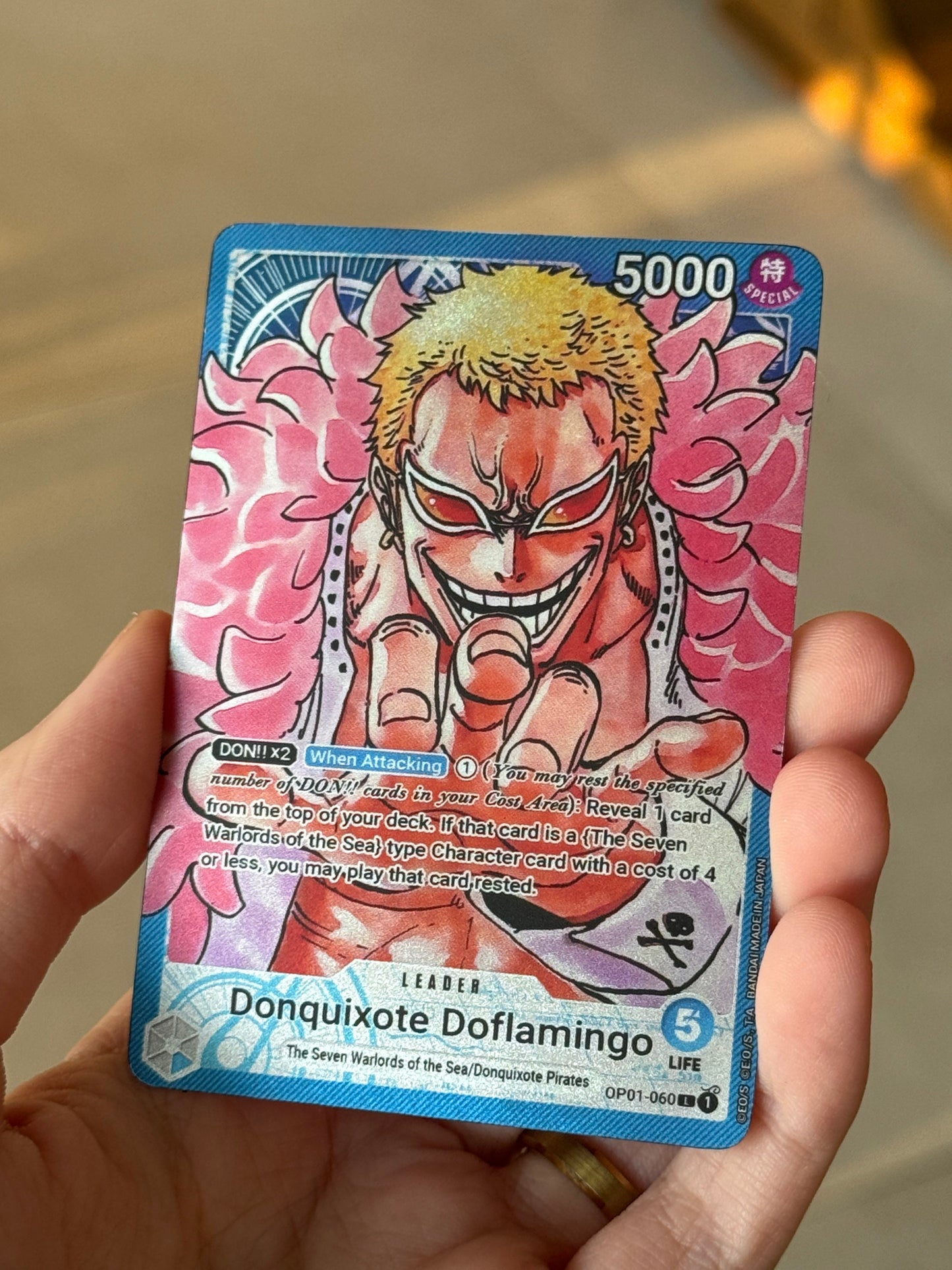 OP01 Custom Donquixote Doflamingo Leader Card | OPTCG