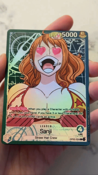 OP02 Custom Sanji Leader Card | OPTCG