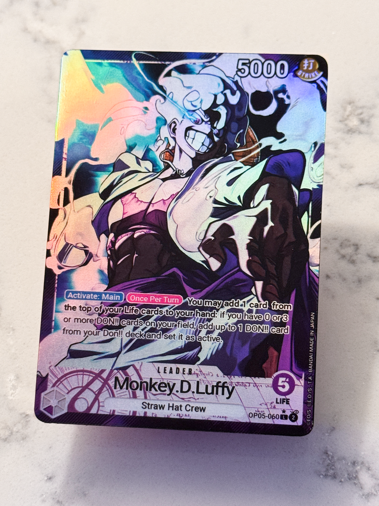 OP05 Custom Luffy Leader Card | OPTCG