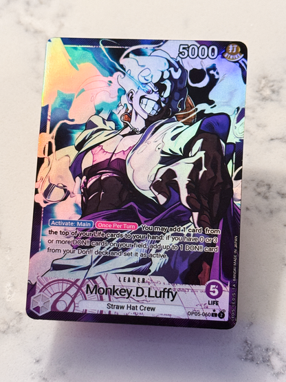 OP05 Custom Luffy Leader Card | OPTCG