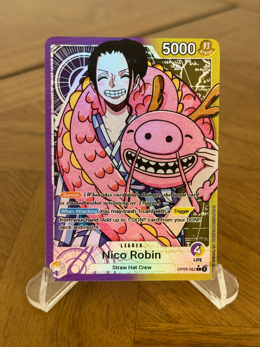 OP09 Custom Cute Nico Robin Leader Card