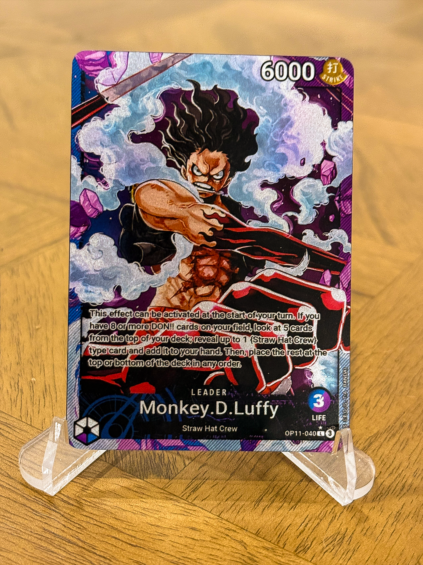 OP11 Custom Blue Purple Luffy