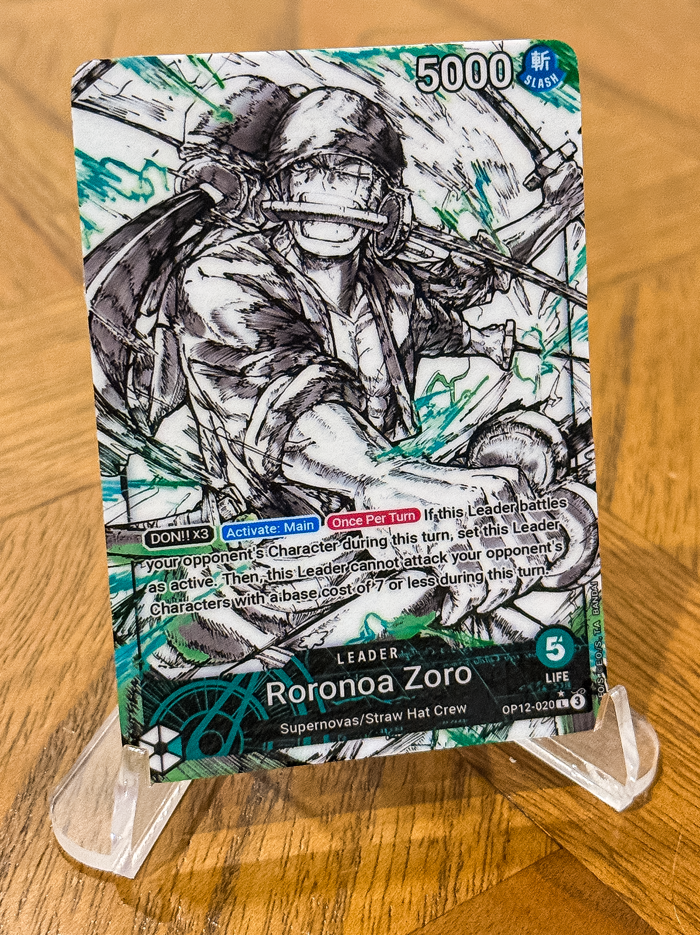 OP12 - Custom Zoro Leader (BW Style)