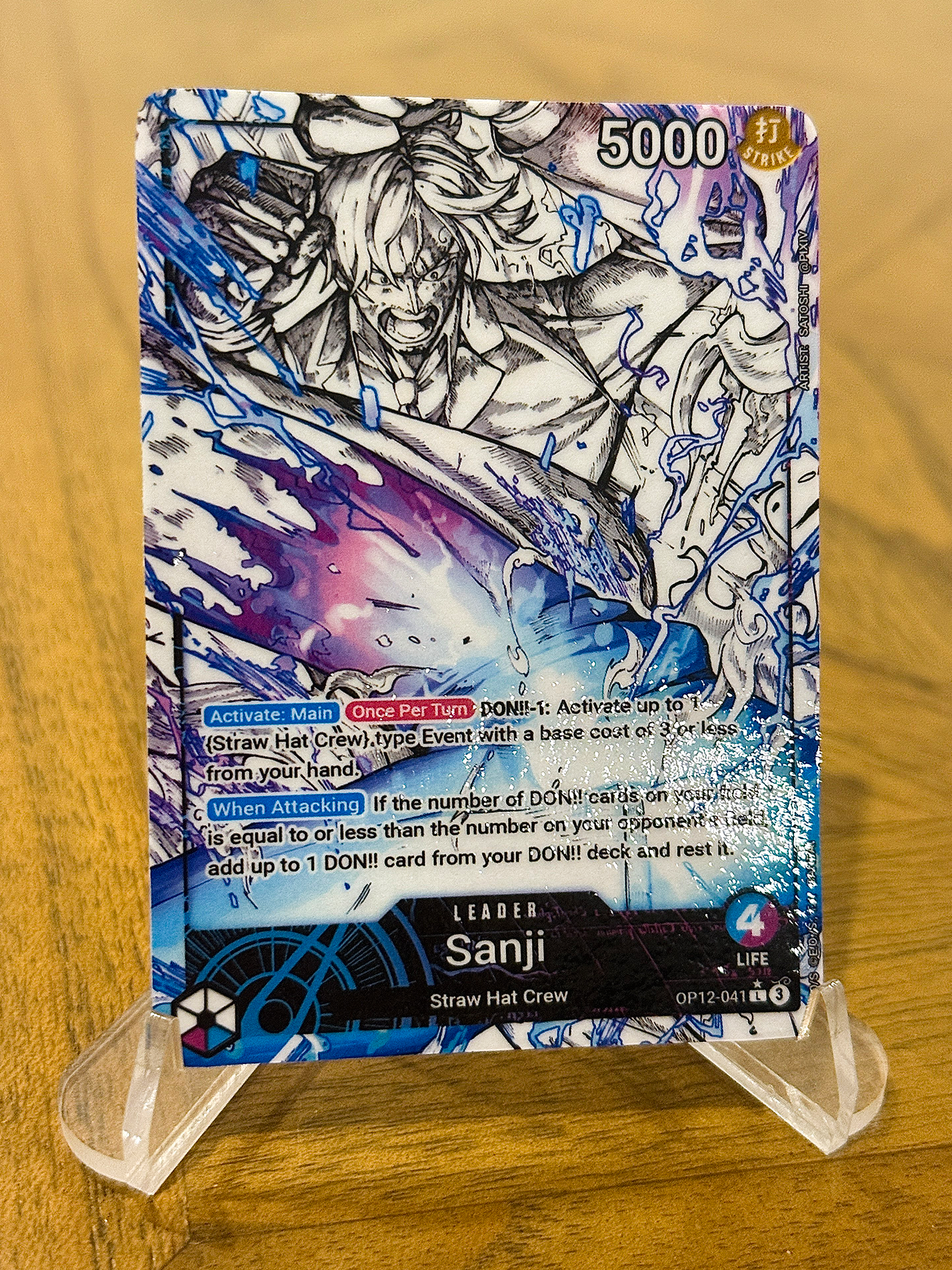 OP12 - Custom Sanji Leader (BW Style)