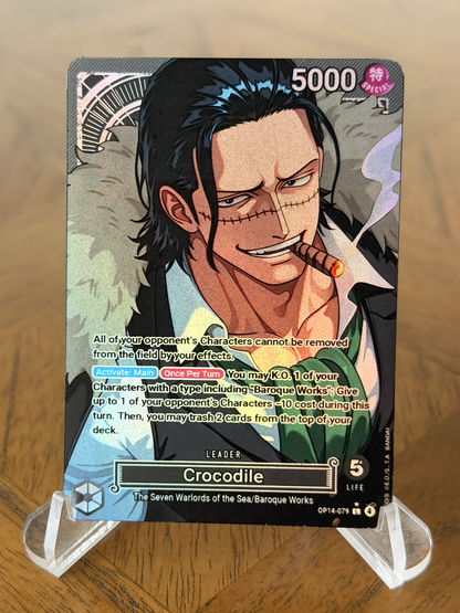 OP14 - Crocodile Custom Leader Card