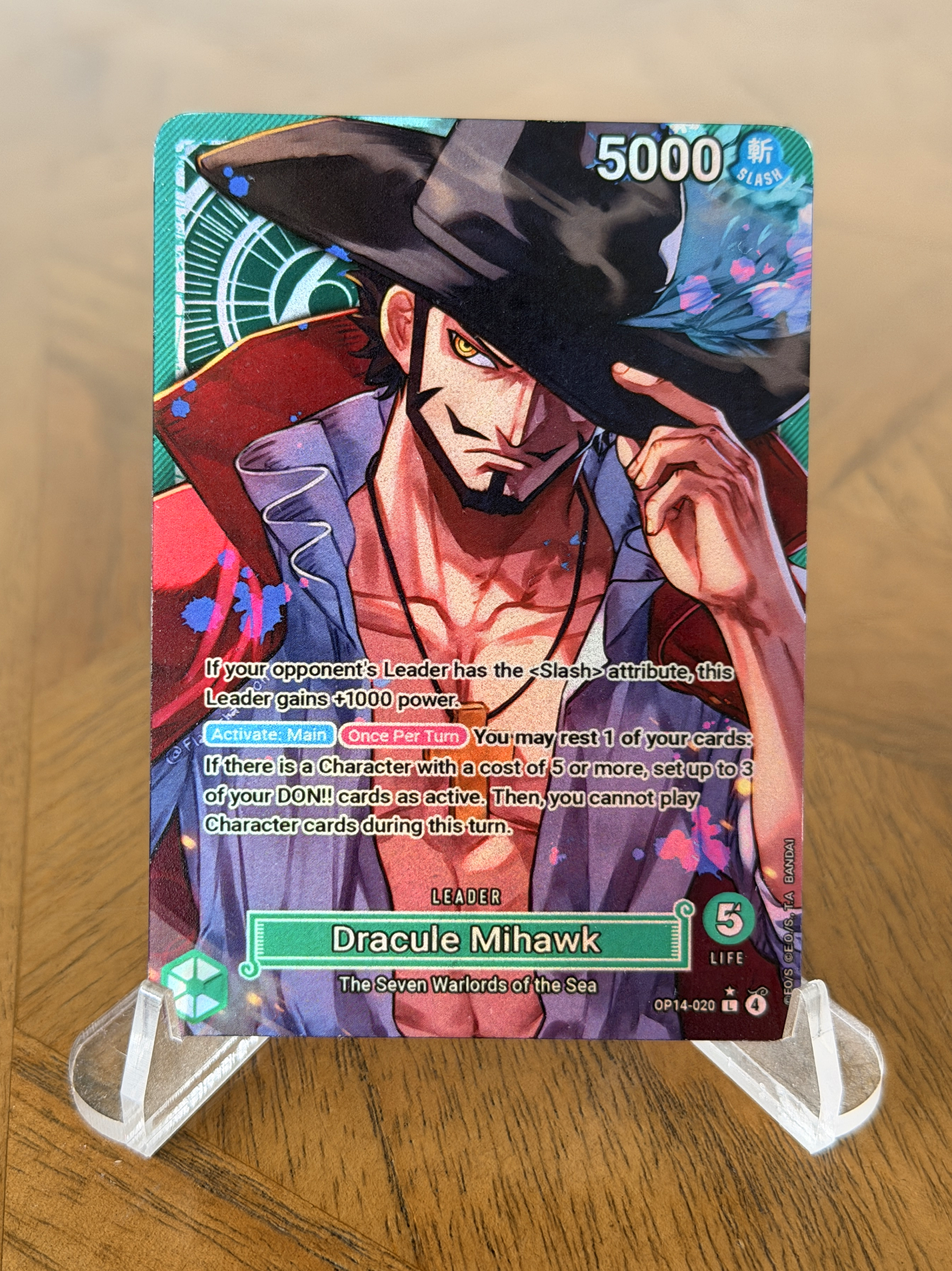OP14 - Custom Mihawk Leader Card