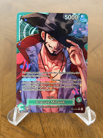 OP14 - Custom Mihawk Leader Card