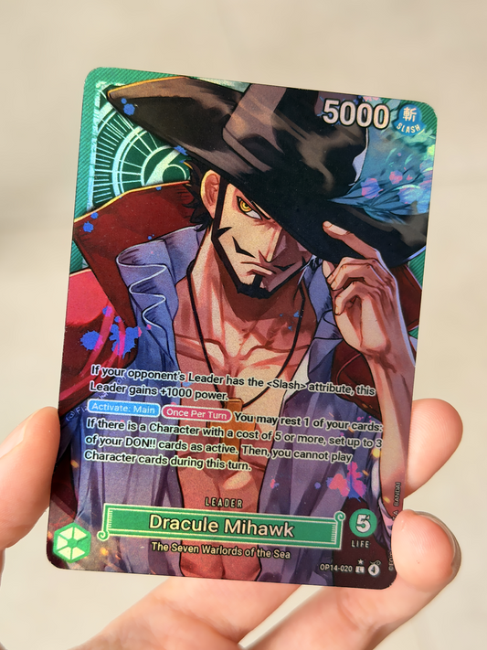 OP14 - Custom Mihawk Leader Card