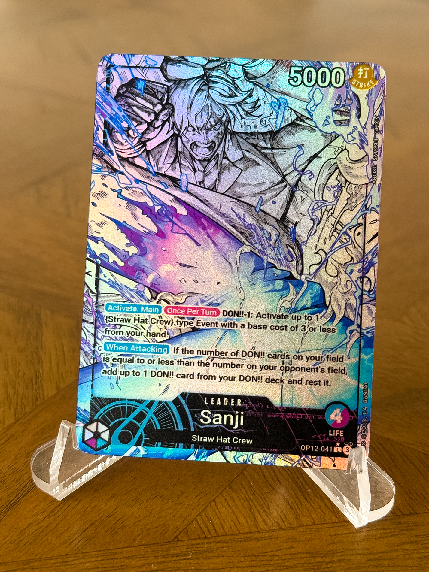 OP12 - Custom Sanji Leader (BW Style)