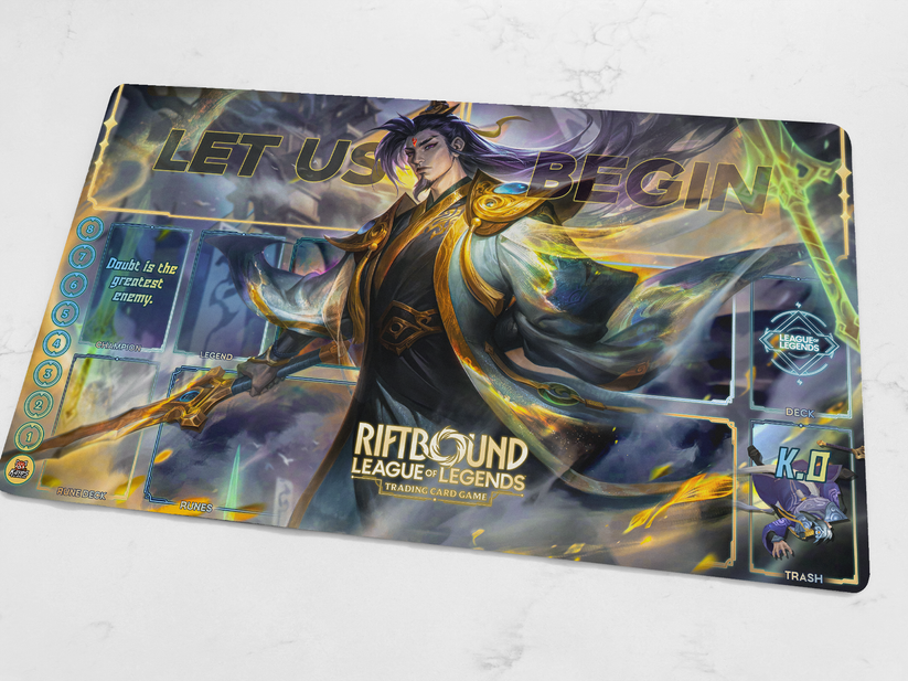 Custom Riftbound Master Yi Playmat – KayosCustoms