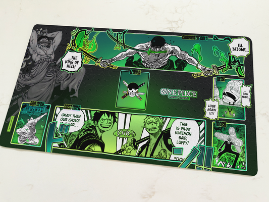 Custom Green Zoro Playmat