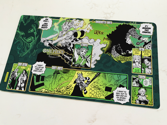 Custom Green Yellow Yamato Playmat