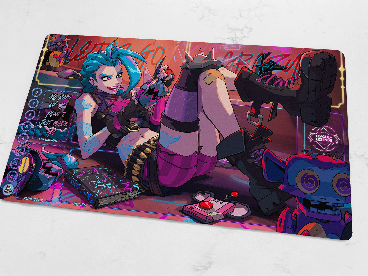 Custom Jinx Riftbound Playmat