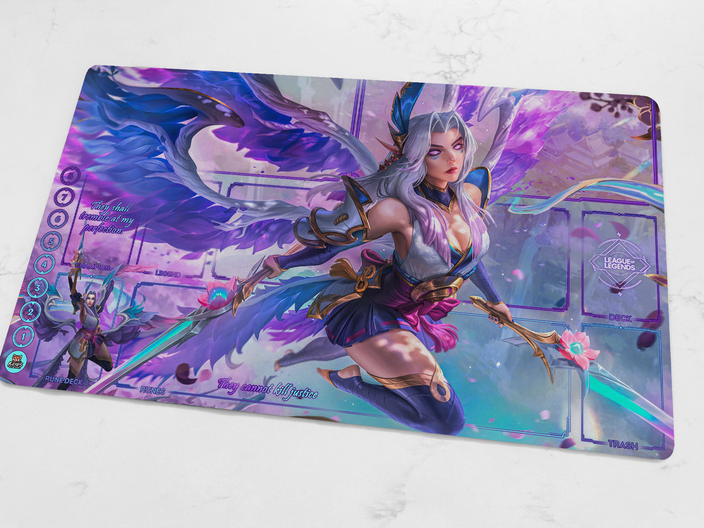 Custom Riftbound Kayle Playmat
