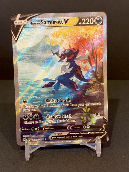 Pokemon Hisuian Samurott V Crown Zenith Gg51/Gg70