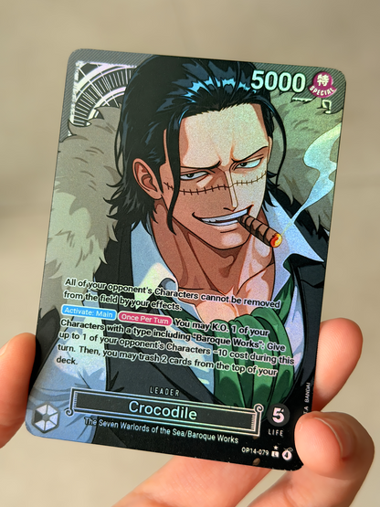 OP14 - Crocodile Custom Leader Card