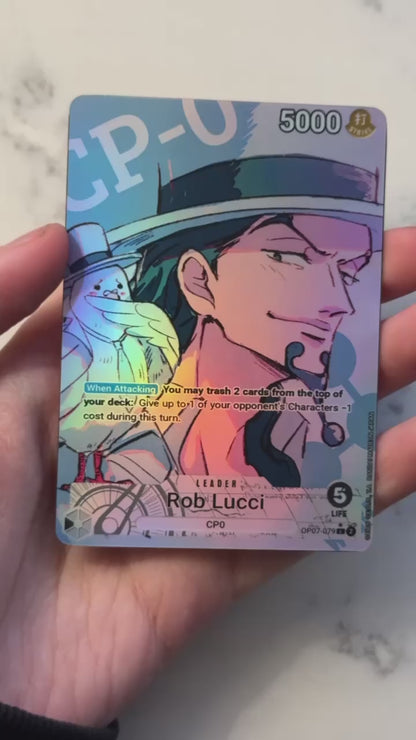 OP07 Custom Lucci & Hattori Leader Card | OPTCG