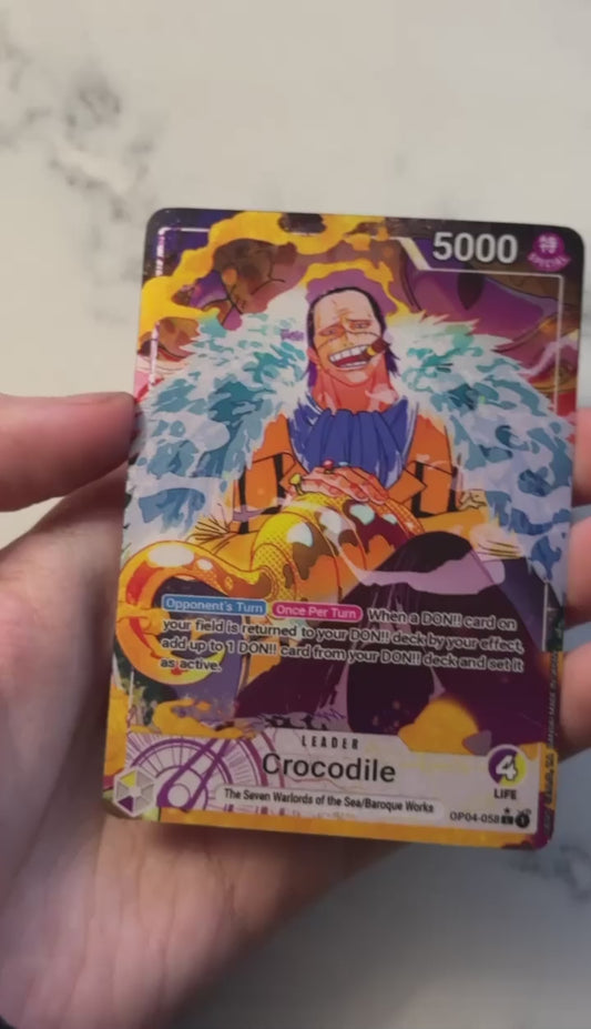 OP04 Custom Crocodile Leader Card | OPTCG