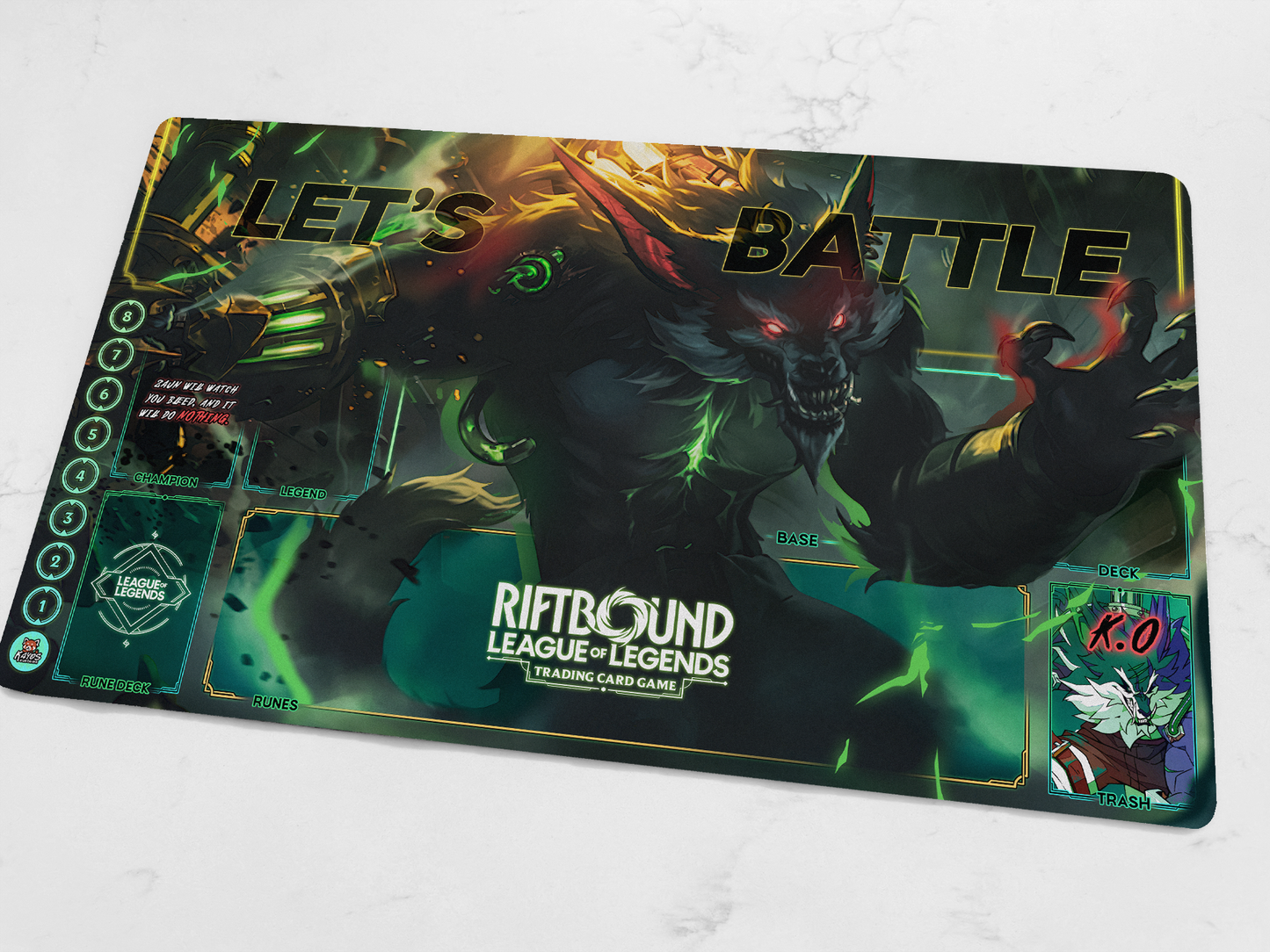 Custom Riftbound Warwick Playmat